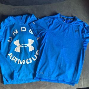 Boys• Under armor and Russell shirts
